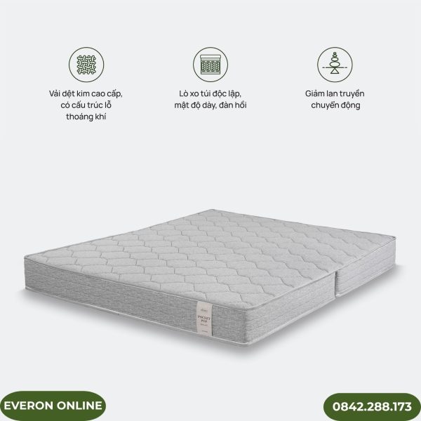 Đệm lò xo Everon Pocket Pops New