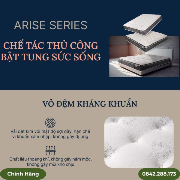 Đệm lò xo King Koil Arise nâng đỡ cơ thể