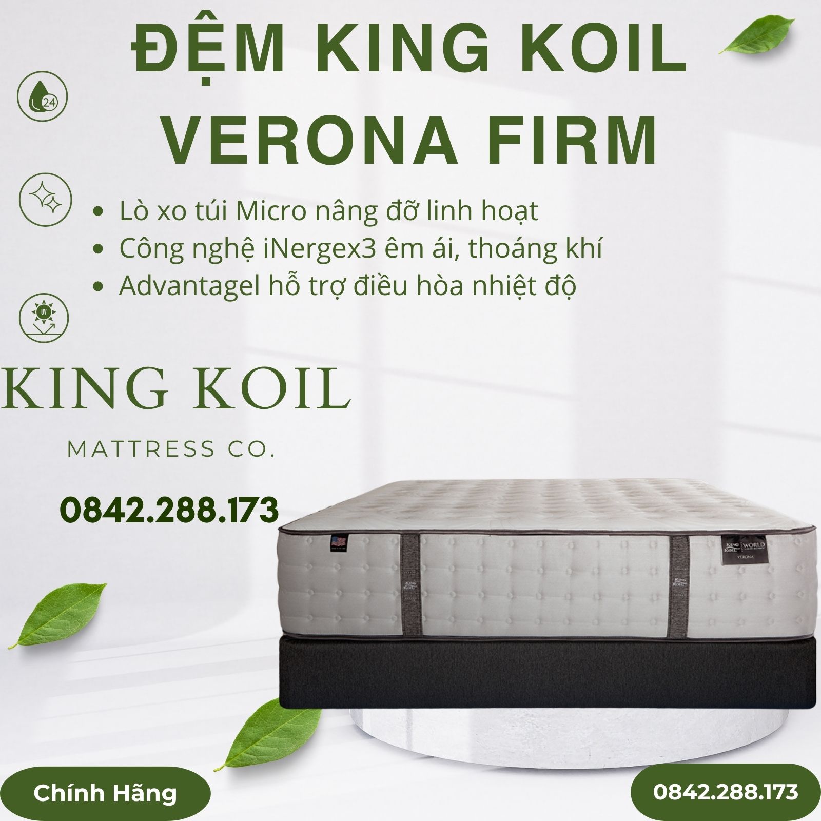 Đệm lò xo King Koil Verona Firm Đệm lò xo King Koil Verona Firm
