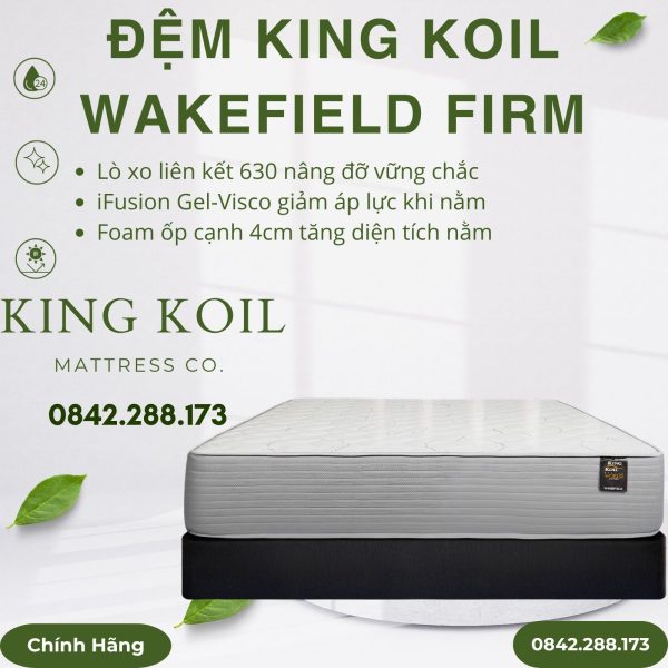 Đệm lò xo King Koil Wakefield Firm