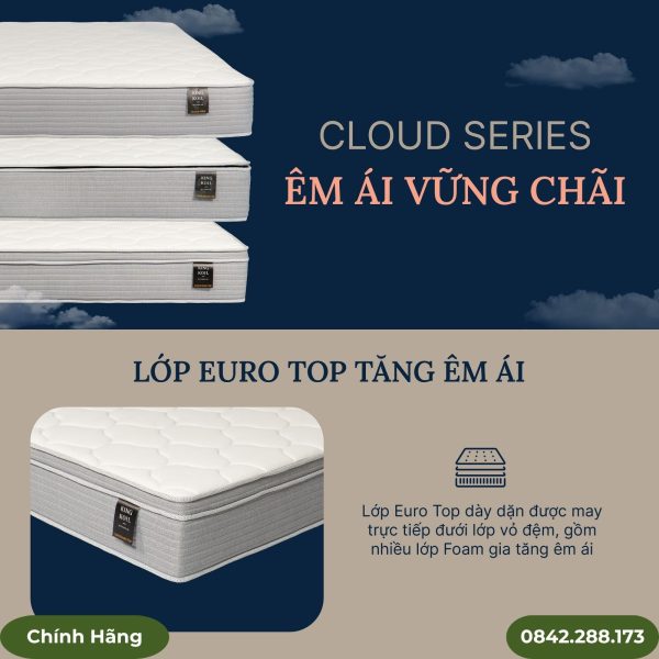 Đệm lò xo túi King Koil Cloud
