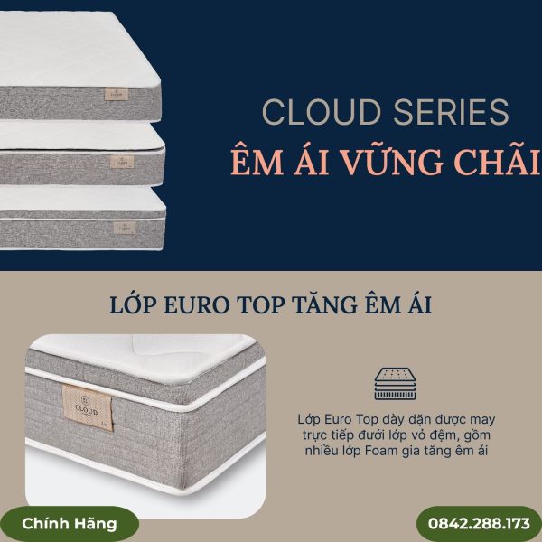 Đệm lò xo túi King Koil Cloud Lux cao cấp