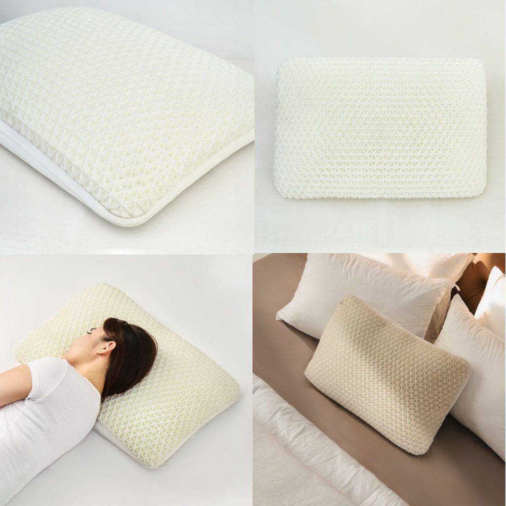 Gối cao su non thiên nhiên 100% kết hợp TPE vật liệu cao cấp từ nhà EVERON sản phẩm hỗ trợ cột sống trong giấc ngủ EVERONONLINE.COM