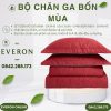 Bộ Chăn Ga Gối Everon EPC26016 Lá Thu Đỏ – BST Đơm Hoa Chính Hãng