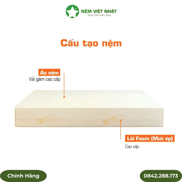 Nệm Foam Mút D Việt Nhật Latex Gold