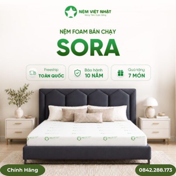 Nệm Foam Sora Việt Nhật