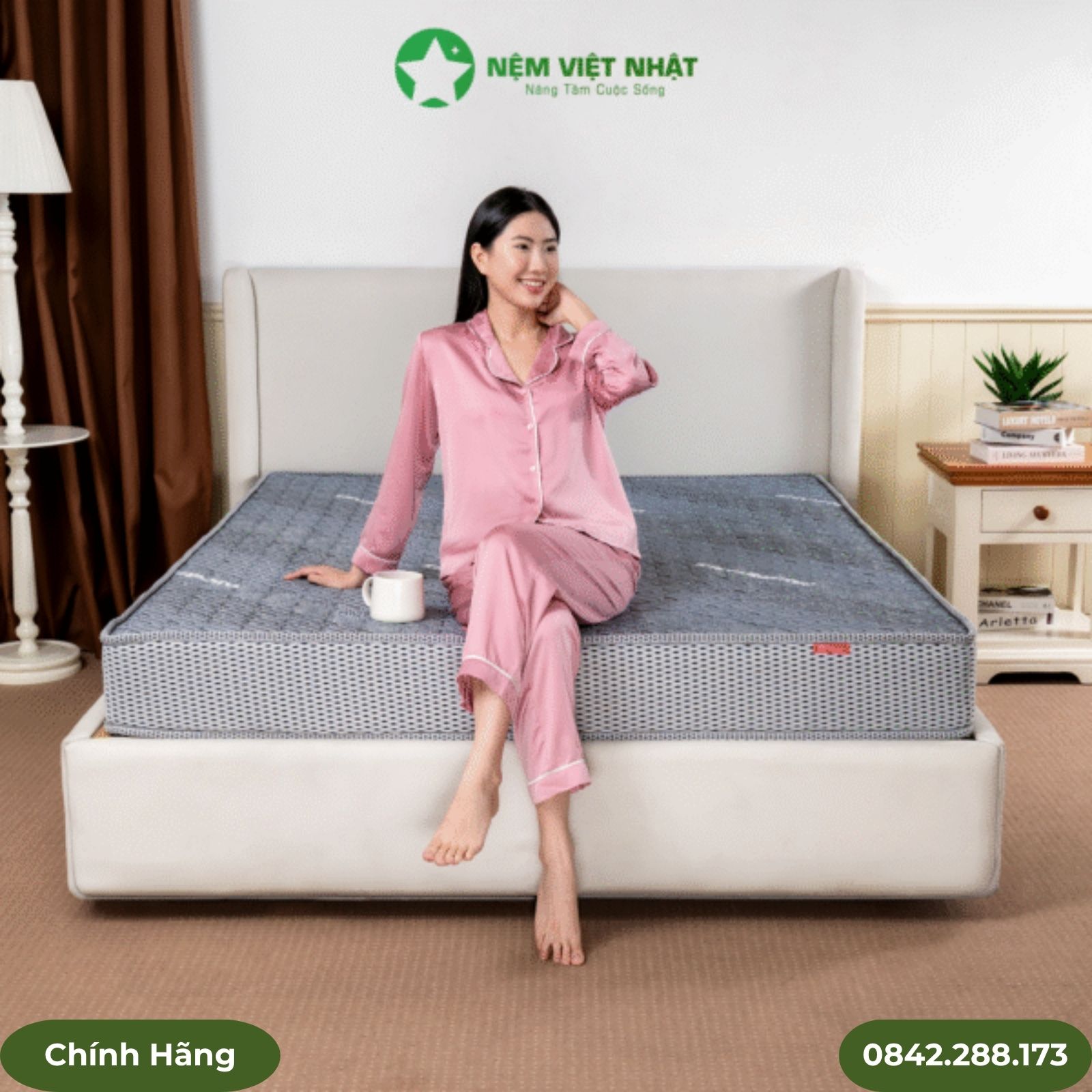 Nệm foam Nano Việt Nhật vải trần Valize Nệm foam Nano Việt Nhật vải trần Valize