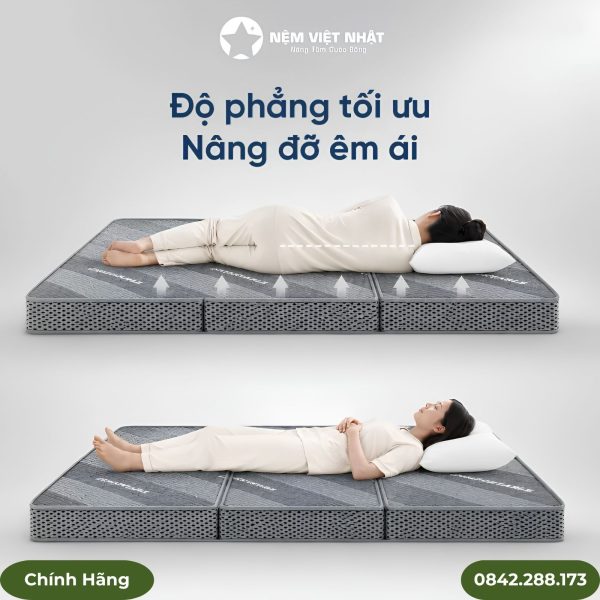 Nệm foam Nano gập 3