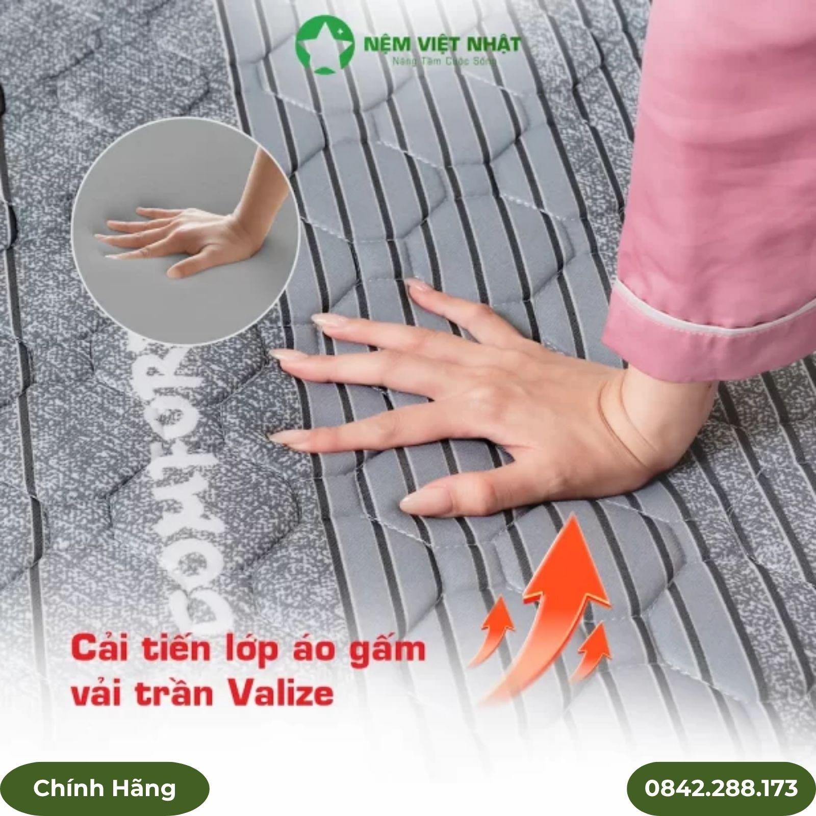 Nệm foam Nano mút D Việt Nhật Nệm foam Nano mút D Việt Nhật