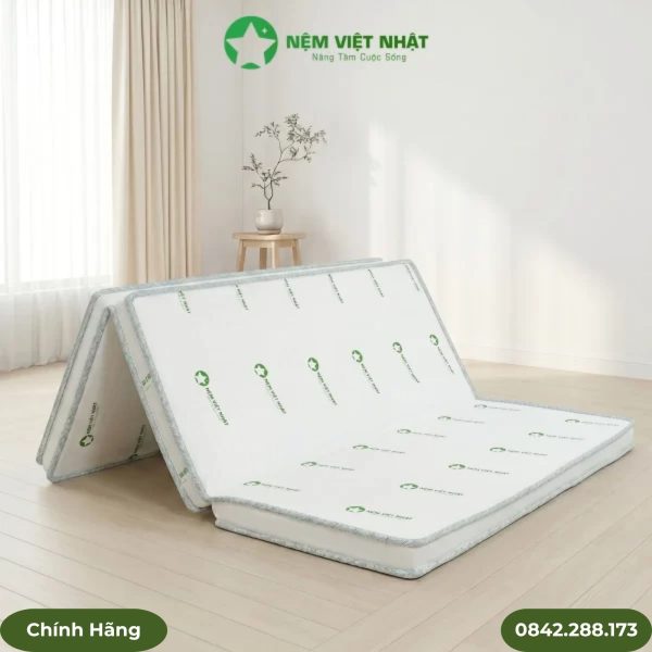 Nệm foam Sora gập 3 thoáng khí
