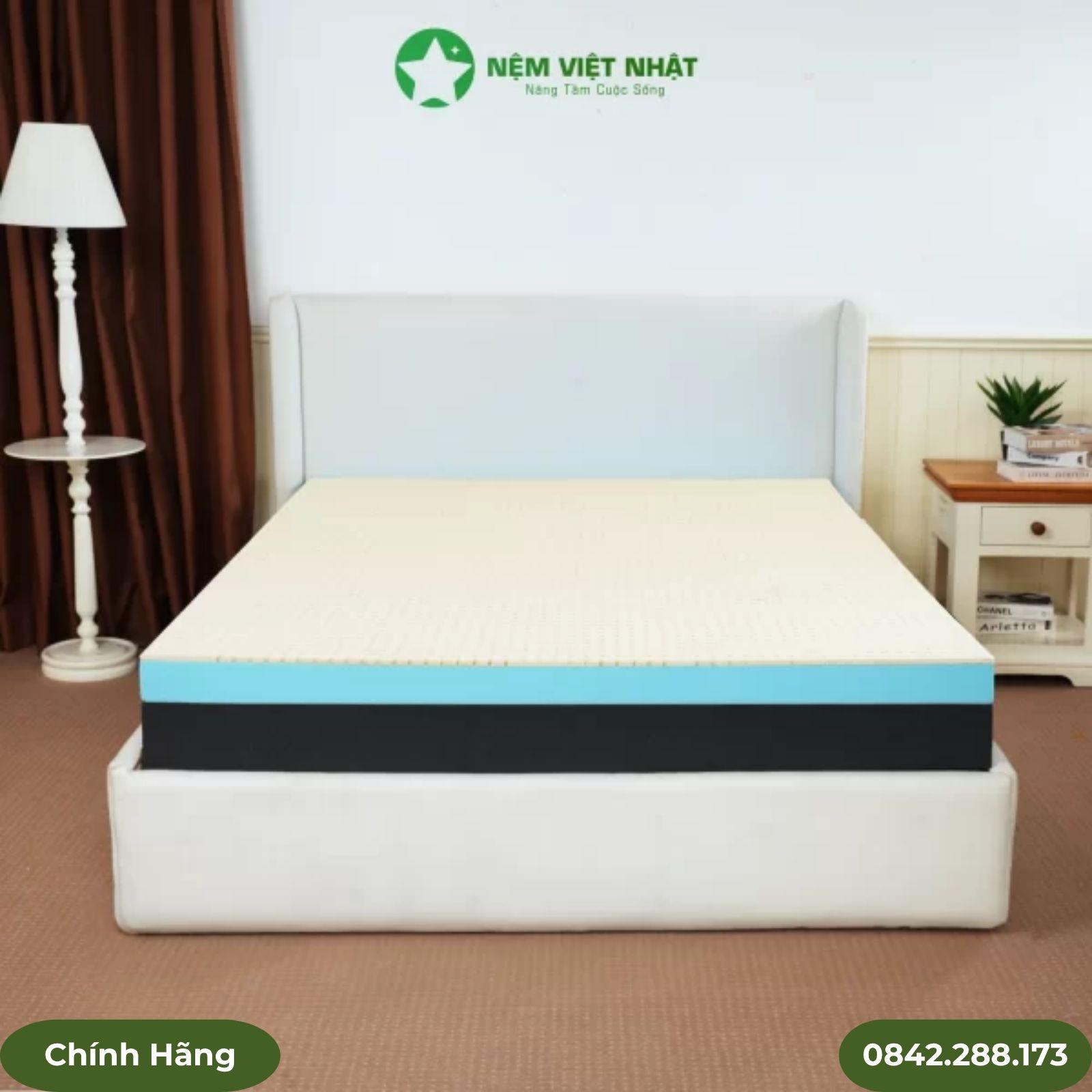 Nệm foam Việt Nhật Enzo cao su thiên nhiên Nệm foam Việt Nhật Enzo cao su thiên nhiên