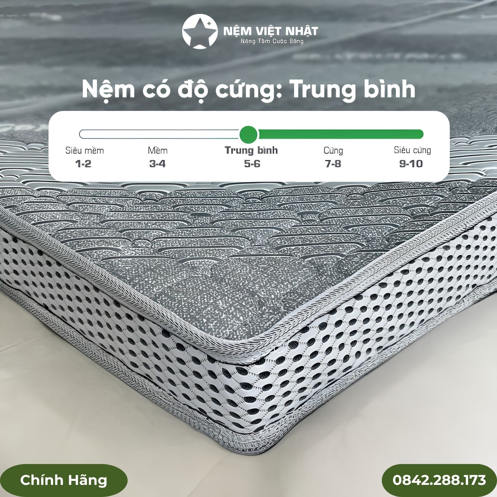 Nệm foam gập 3 Việt Nhật Nano