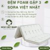 Nệm foam gập 3 Việt Nhật Sora