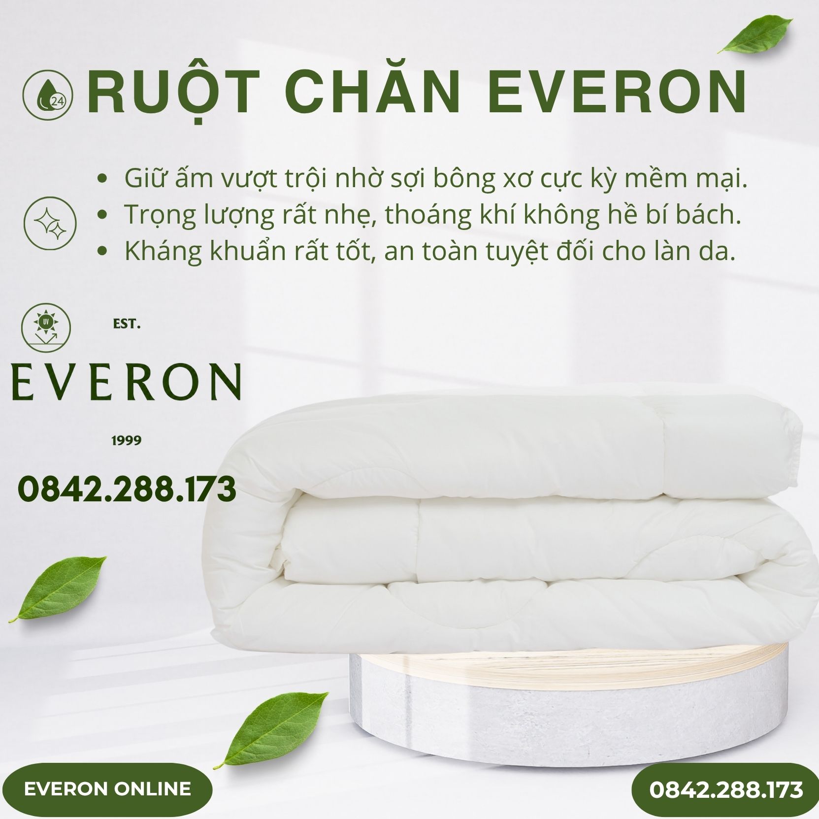 Ruột chăn everon ruột chăn ấm mùa đông EVERONONLINE.COM