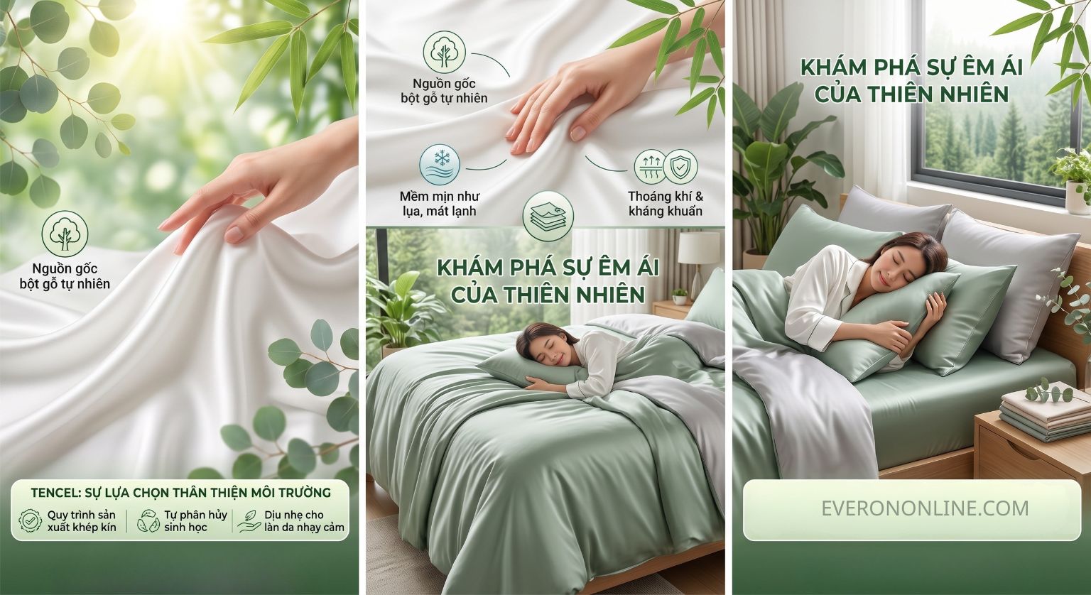 Vải TENCEL EVERON Vải an toàn nằm mát không bí nóng EVERONONLINE.COM (1)
