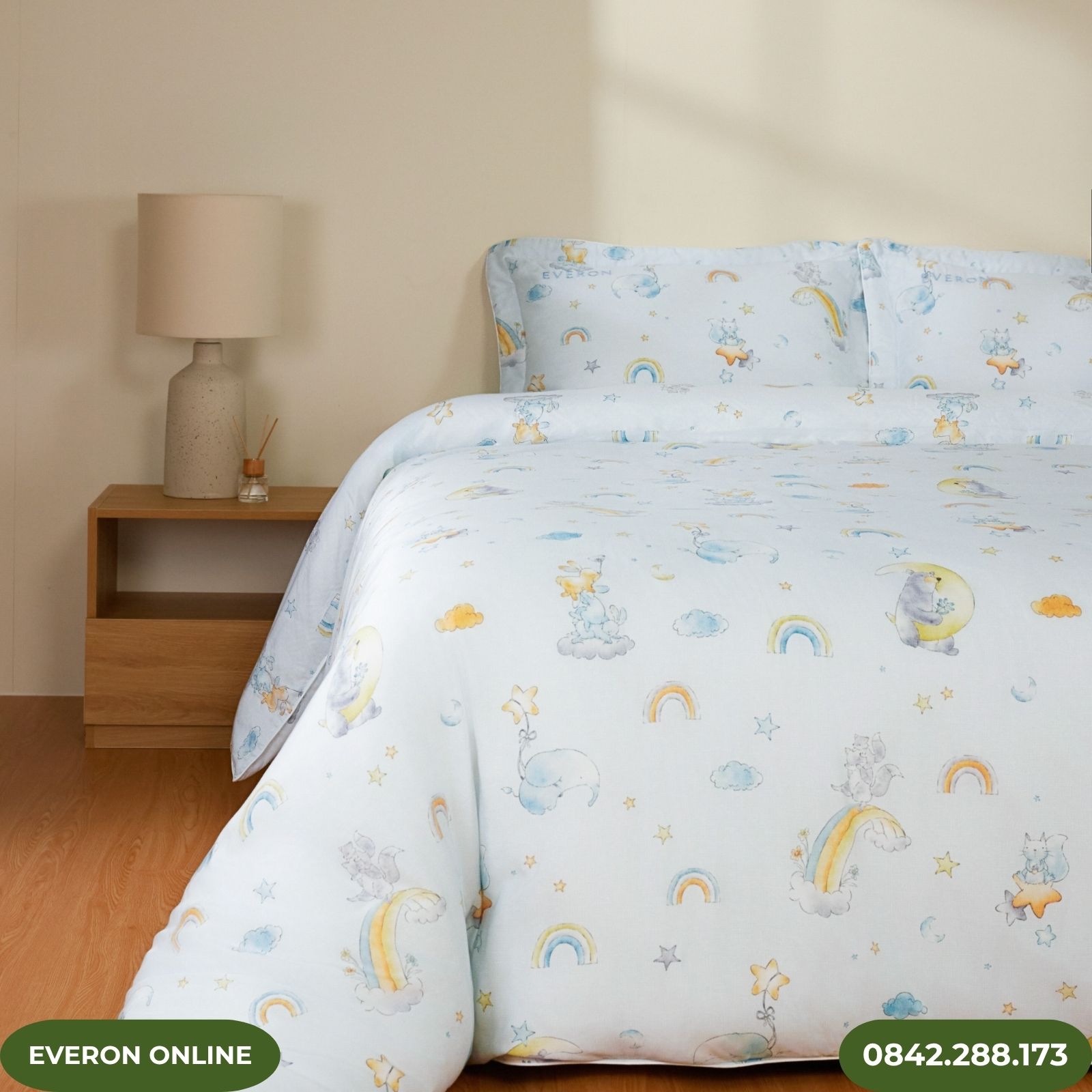 Vỏ gối Everon Vườn Thú Trên Mây CPT26201 Vỏ gối Everon Vườn Thú Trên Mây CPT26201
