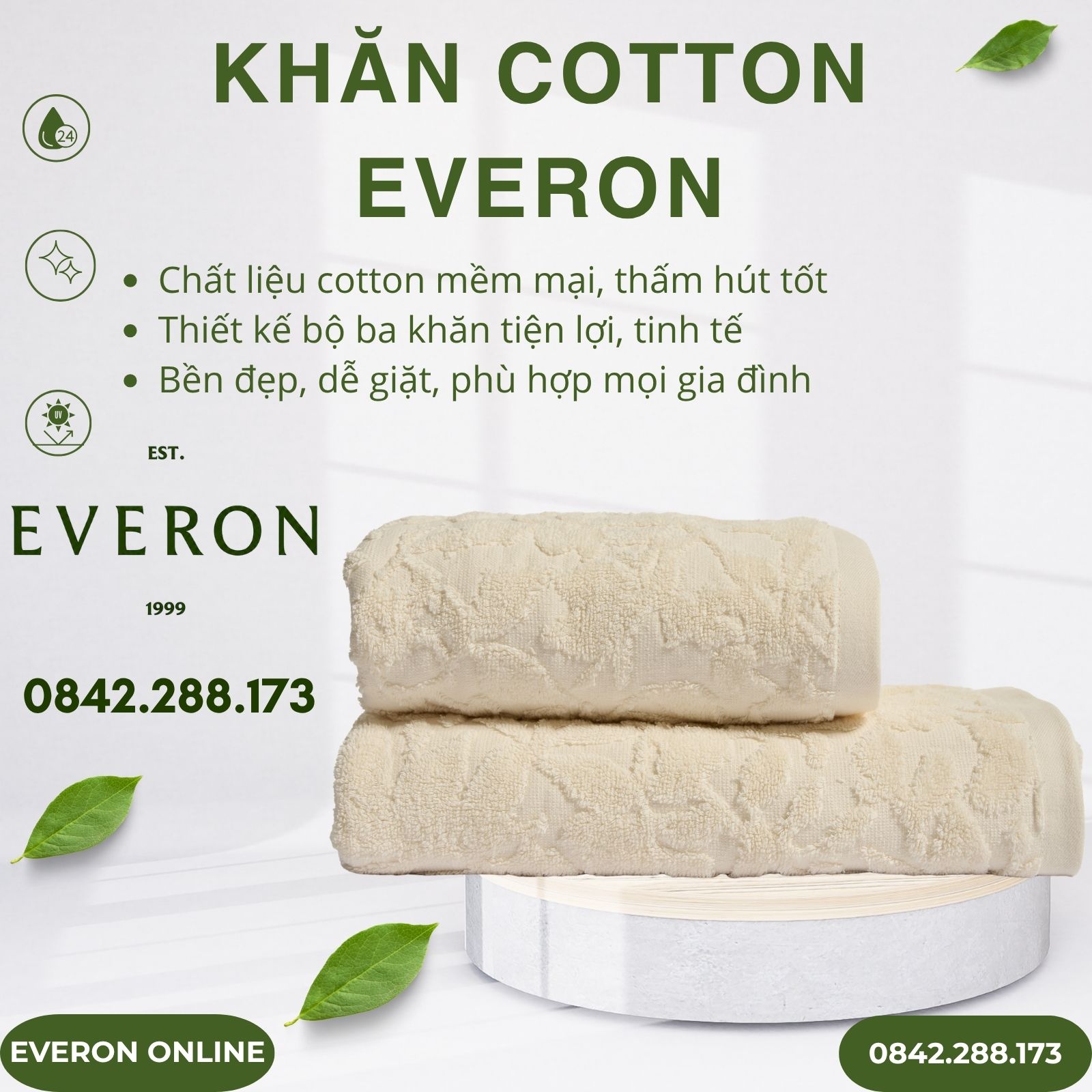 Bộ Khăn Cotton Cao Cấp Mềm Mại Bộ Khăn Cotton Cao Cấp Mềm Mại
