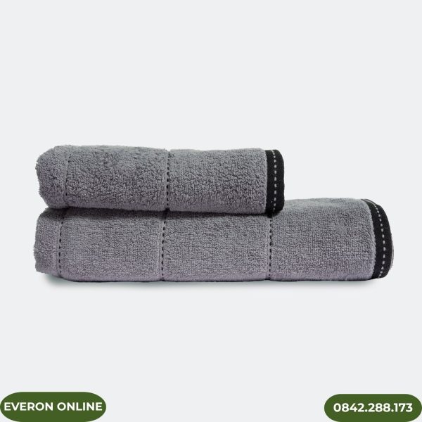 Bộ Khăn Cotton Everon Xám Mềm Mại