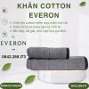 Bộ Khăn Everon Cotton Màu Xám Cao Cấp