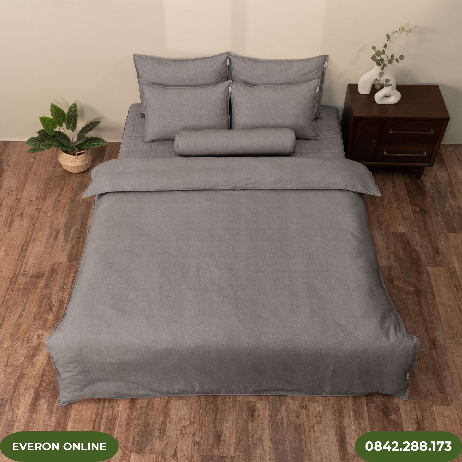 Bộ chăn ga Cotton EVERON BPC703 Melange Bộ chăn ga Cotton EVERON BPC703 Melange