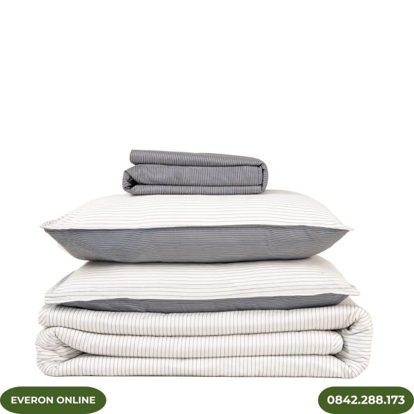 Bộ chăn ga EVERON BPC704 Cotton Pinstripe