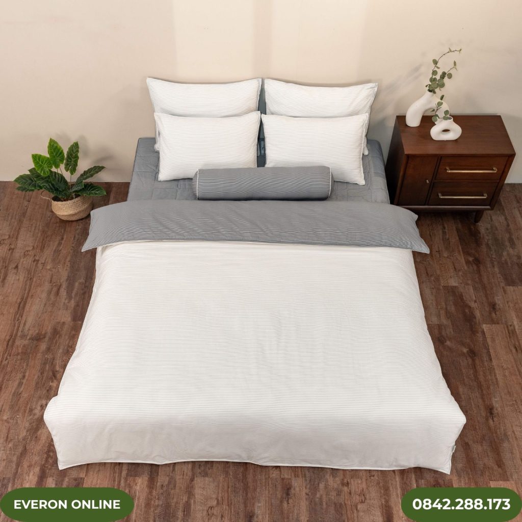 Bộ chăn ga EVERON Cotton Pinstripe BPC704