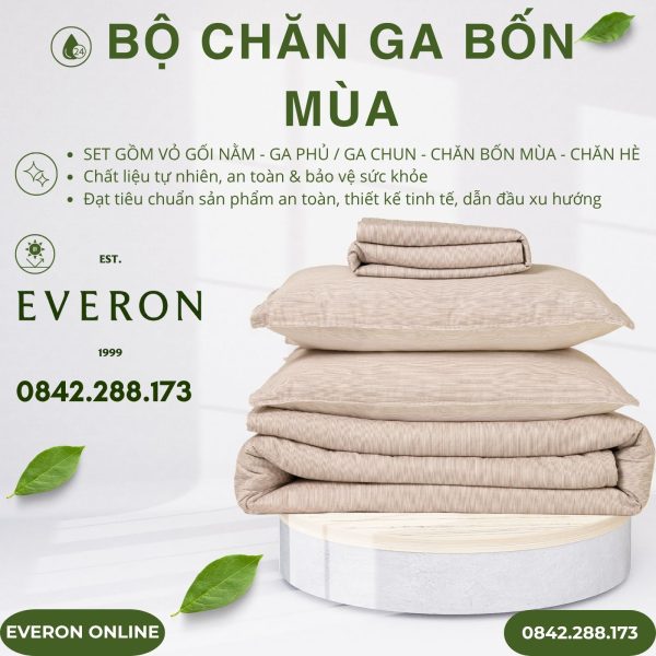 Bộ chăn ga Everon BPC701 Horizon Cotton BST Basic