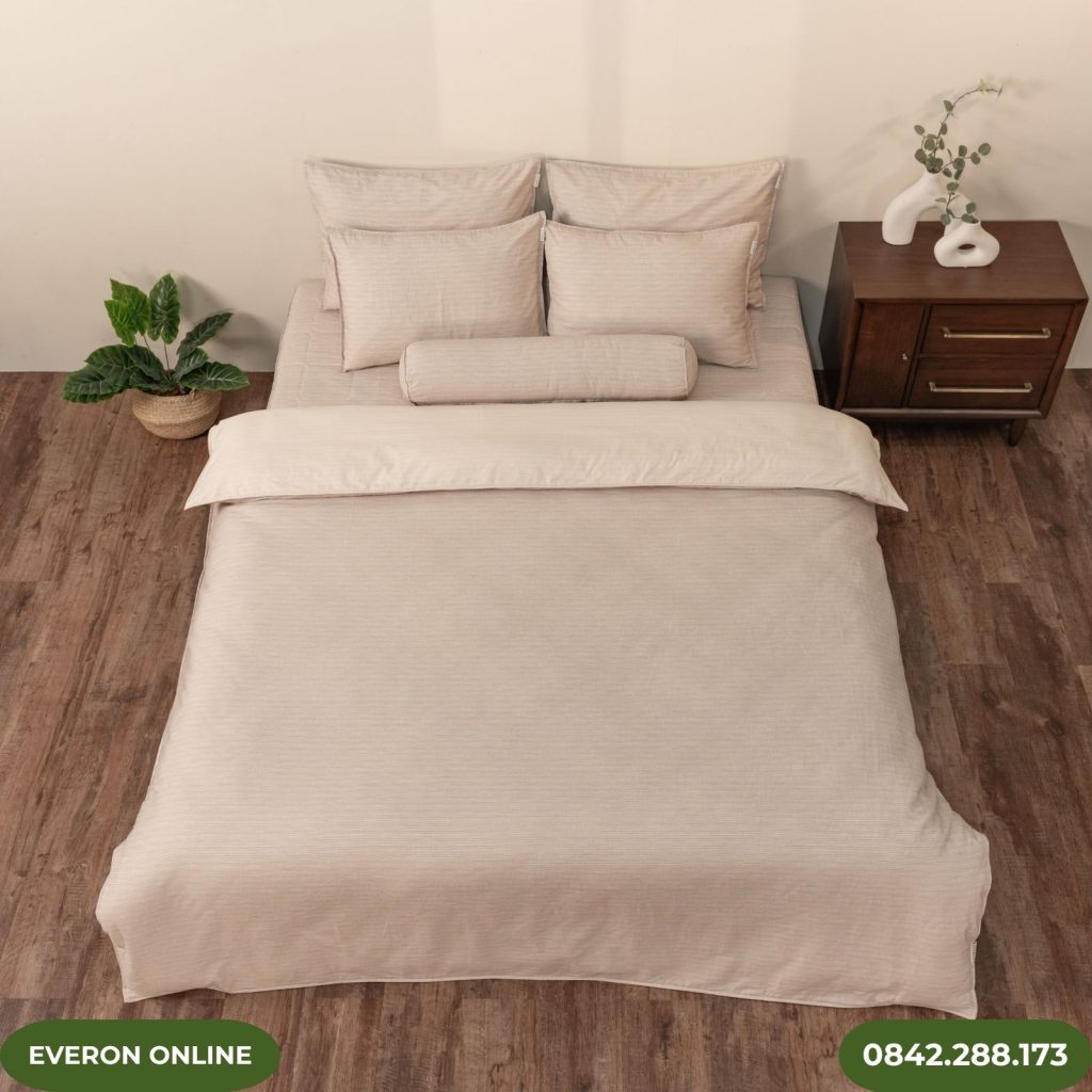 Bộ chăn ga Everon BPC701 Horizon Cotton chính hãng