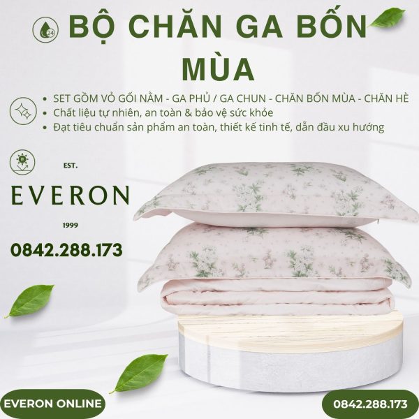 Bộ chăn ga Everon EPM25010 Nét Hứng Khởi Modal