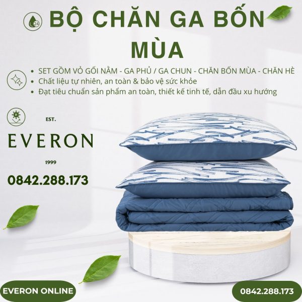 Bộ chăn ga Everon EPM25012 Giao Lộ Hy Vọng Modal Cotton