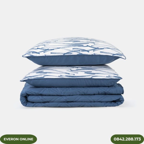Bộ chăn ga Everon Giao Lộ Hy Vọng EPM25012 xanh dương