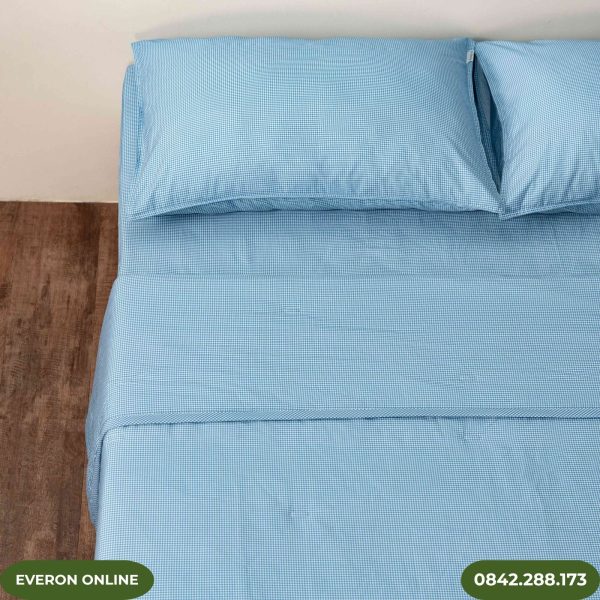 Bộ chăn ga Gingham Cotton BPC702 Everon