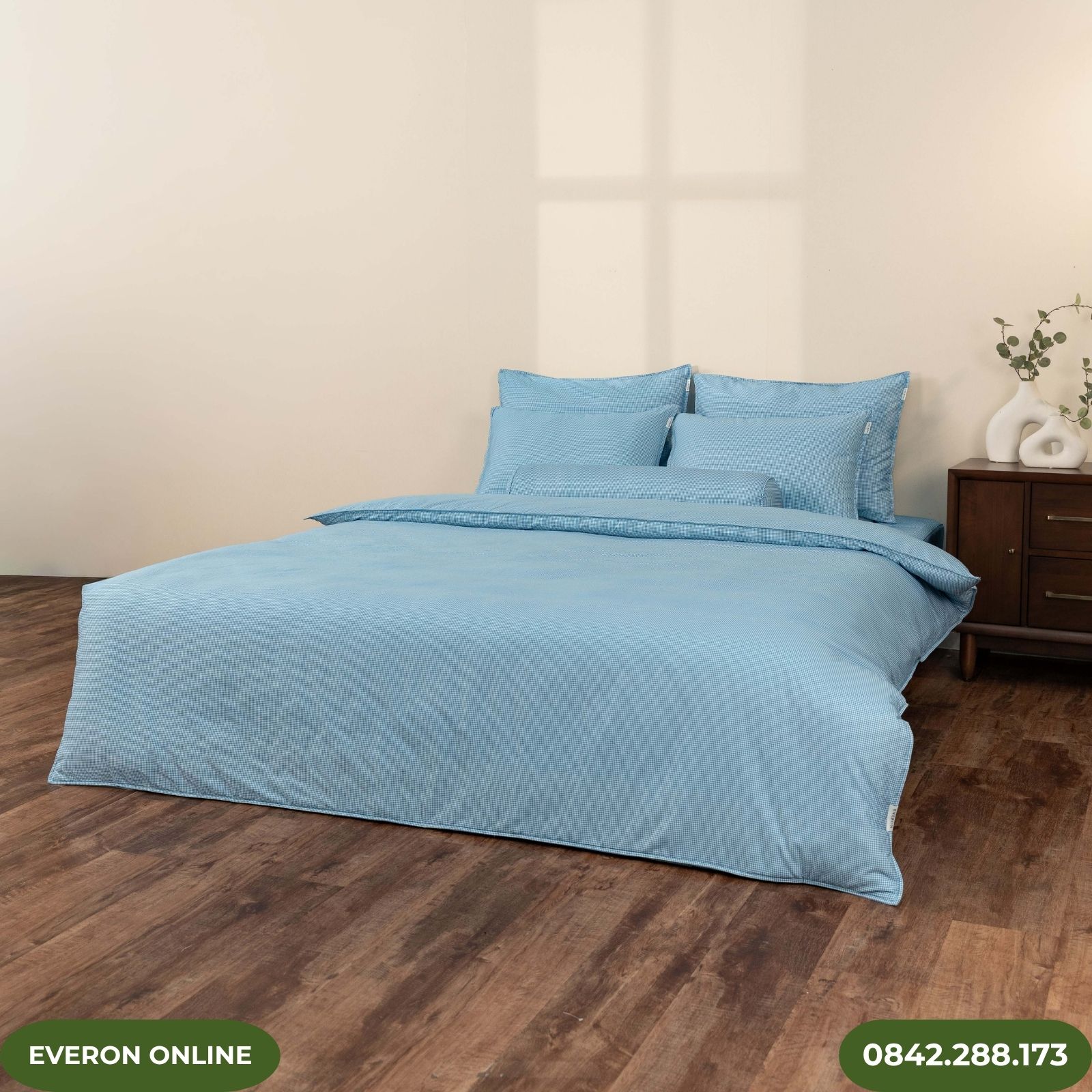 Bộ chăn ga Gingham Everon BPC702 Bộ chăn ga Gingham Everon BPC702