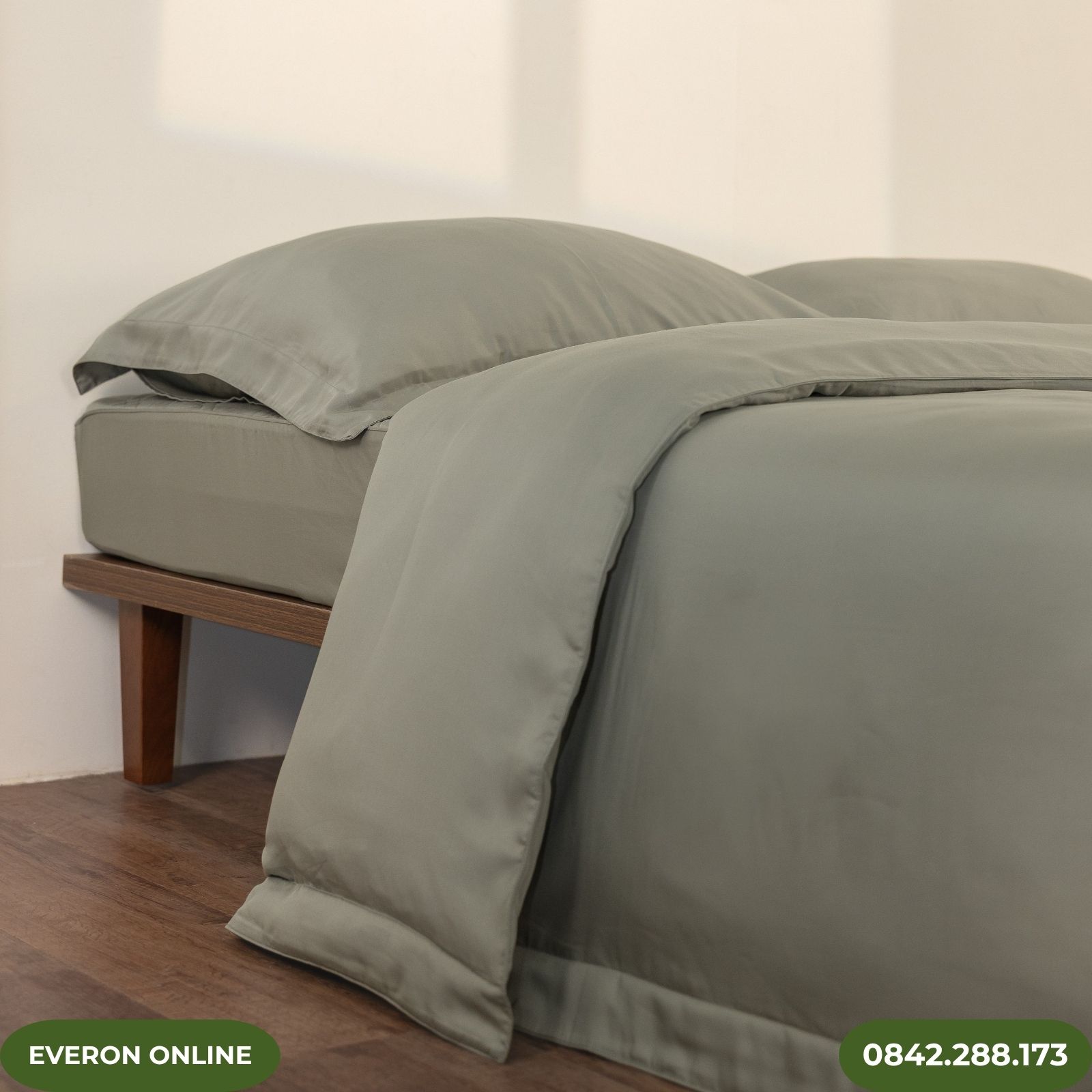 Bộ chăn ga Lyocell Twill Everon Sage BSL714 Bộ chăn ga Lyocell Twill Everon Sage BSL714