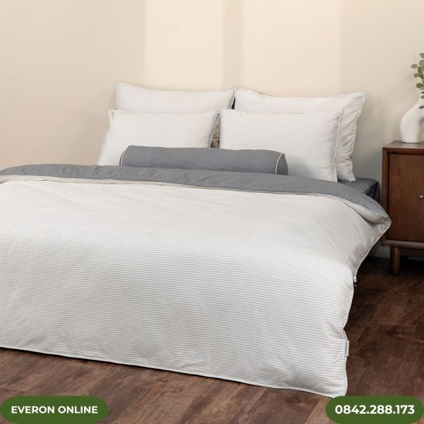 Bộ chăn ga gối EVERON BPC704 Pinstripe Cotton