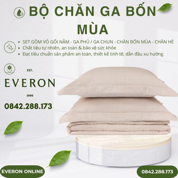 Bộ chăn ga gối Everon EPM25016 Tiếng Vỗ Về Modal Cotton