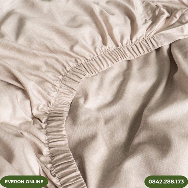 Bộ chăn ga gối Everon EPM25016 màu be