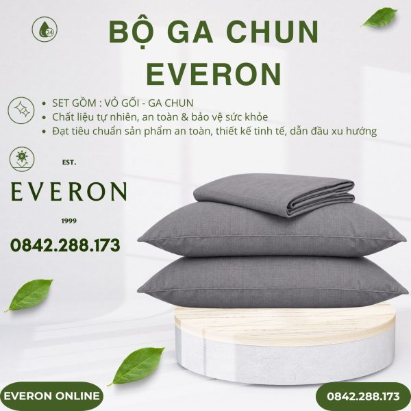 Bộ ga chun Everon BPC703 Melange Cotton BST Basic