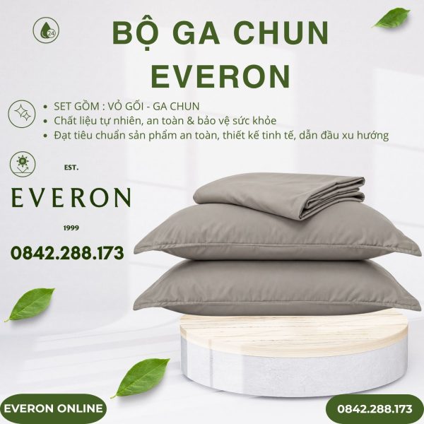 Bộ ga chun Everon BSL711 Mist Lyocell Twill BST Basic