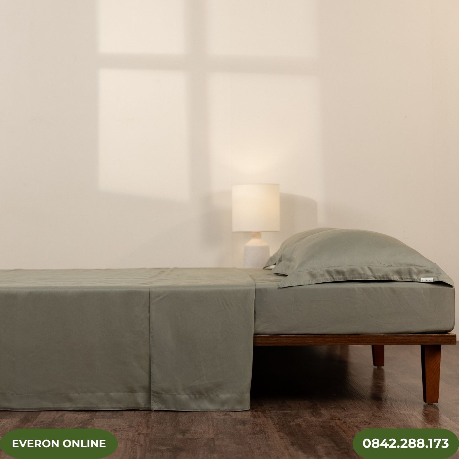 Bộ ga chun Everon BSL714 Sage Lyocell Twill Bộ ga chun Everon BSL714 Sage Lyocell Twill