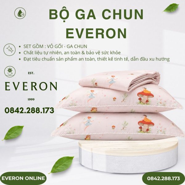 Bộ ga chun Everon CPC27201 Elf Cotton Sateen BST Cutie