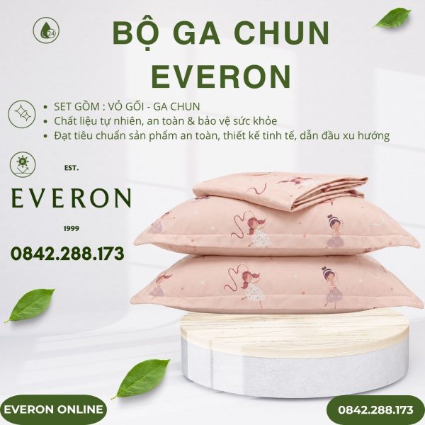Bộ ga chun Everon CPM25203 Vũ Điệu Dịu Dàng