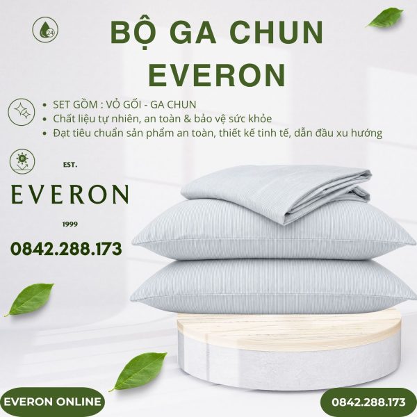 Bộ ga chun Everon EPC27036 Tencel Blend Coastal