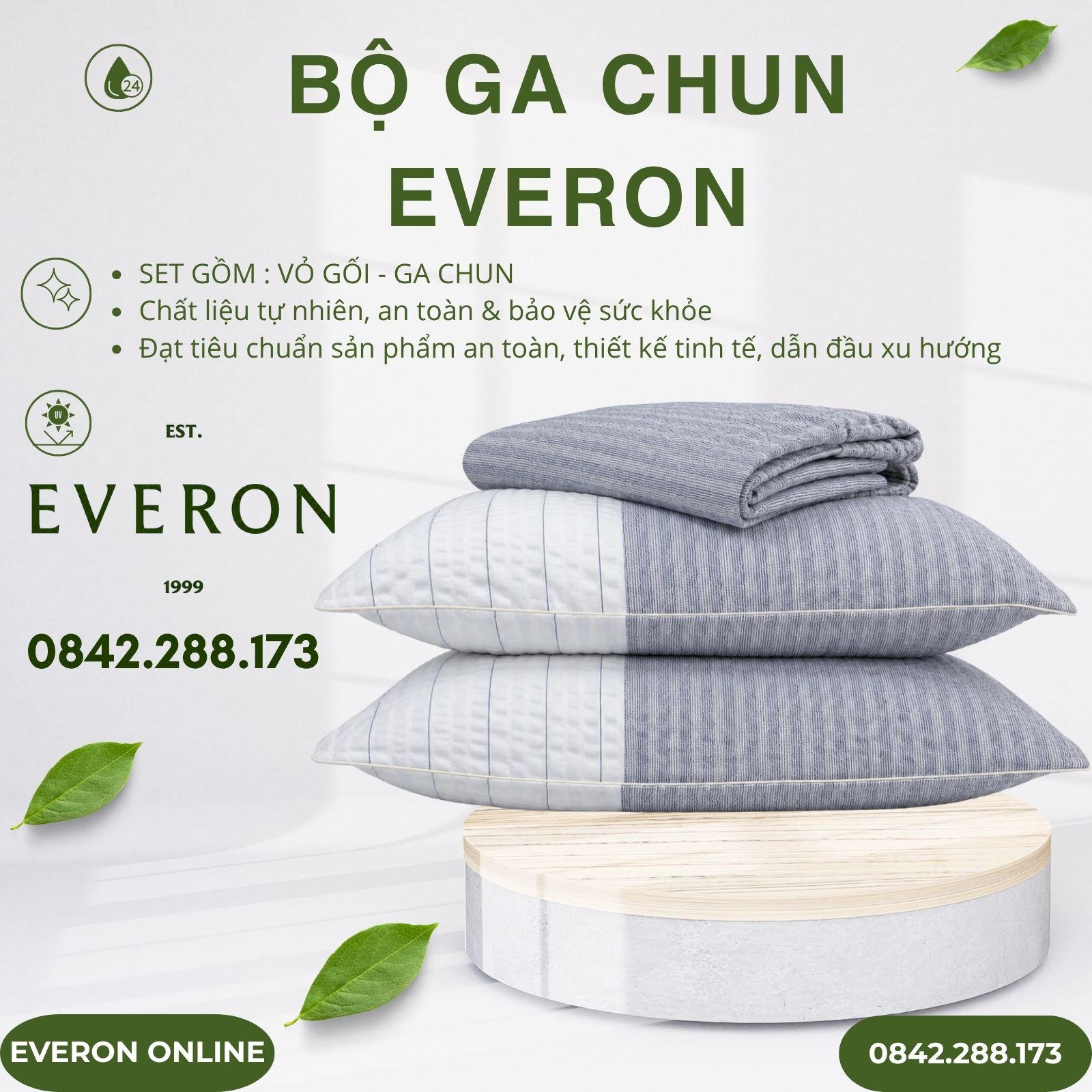 Bộ ga chun Everon EPM25013 Con Đường Mới Bộ ga chun Everon EPM25013 Con Đường Mới