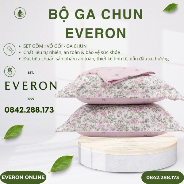 Bộ ga chun Everon EPM2509 Vũ Điệu Hoa