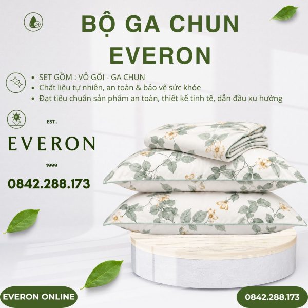 Bộ ga chun Everon EPTMC27022 Citrus Tencel Modal Cotton