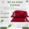 Bộ ga chun Everon ESTC26007 Cẩm Chướng Đỏ Tencel Blend