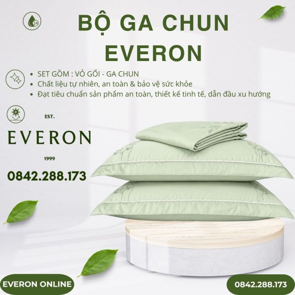 Bộ ga chun Everon ESTC27004 Valley Tencel Blend BST Những mảnh êm