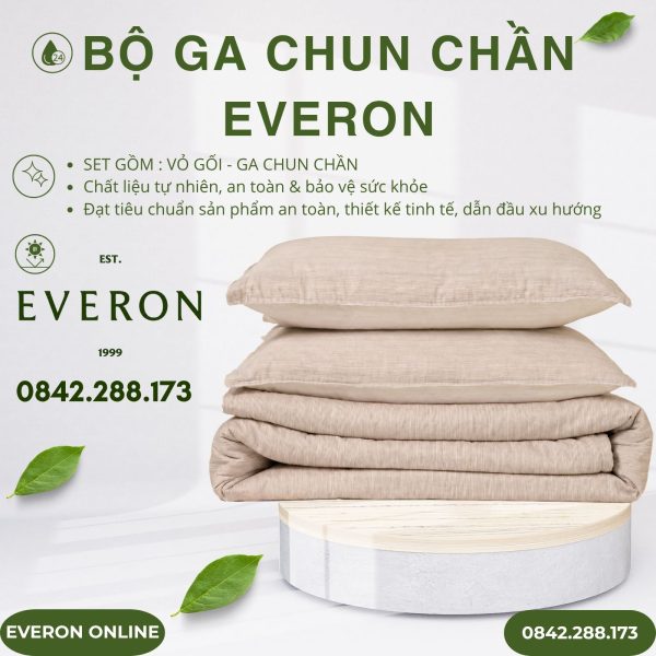 Bộ ga chun chần Everon BPC701 Horizon Cotton BST Basic
