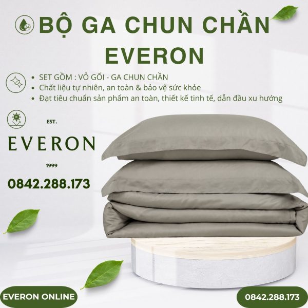 Bộ ga chun chần Everon BSL711 Mist Lyocell Twill BST Basic